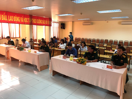Sự kiện diễn ra tại Ban chỉ huy Quân sự Quận Tân Phú.